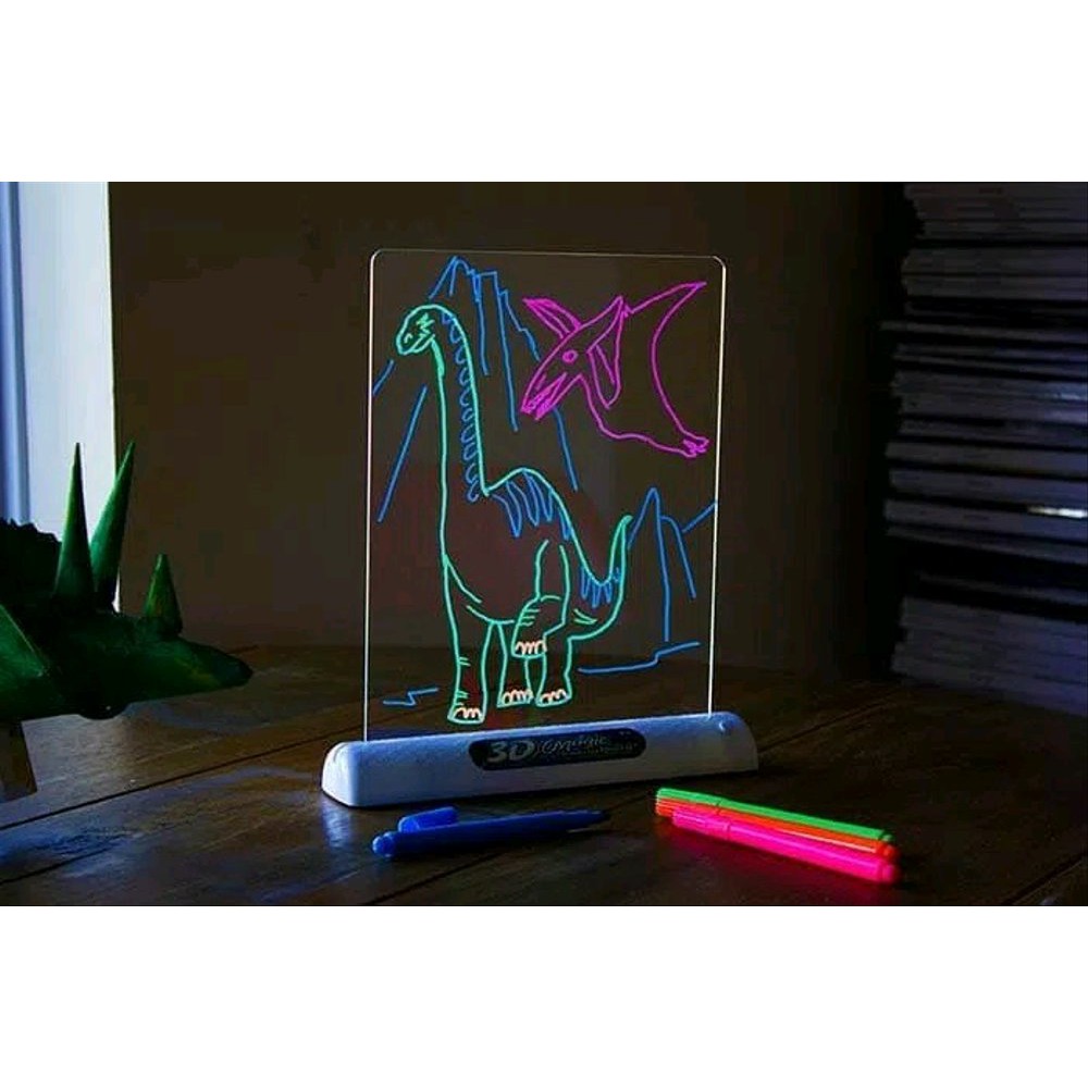 Mainan Papan Tulis  Magic Drawing Board 3D