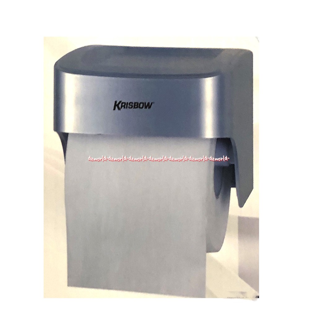 Krisbow Stora Toilet Tissue Dispenser Tempat Alat Roll Tissue WC Dispenser Tisu WC Tisu Gulung Stora