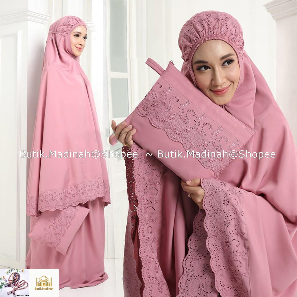 BUTIK.MADINAH MUKENA DEWASA PASTELEENA BY SITI KHADIJAH DALANOVA