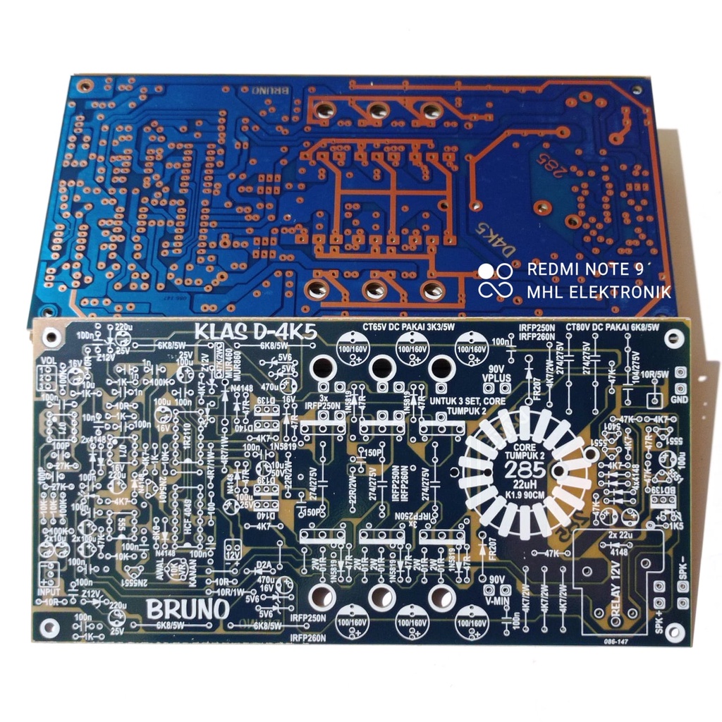 Jual PCB Power Amplifier Class D-4K5 BRUNO Type 285 Indonesia|Shopee