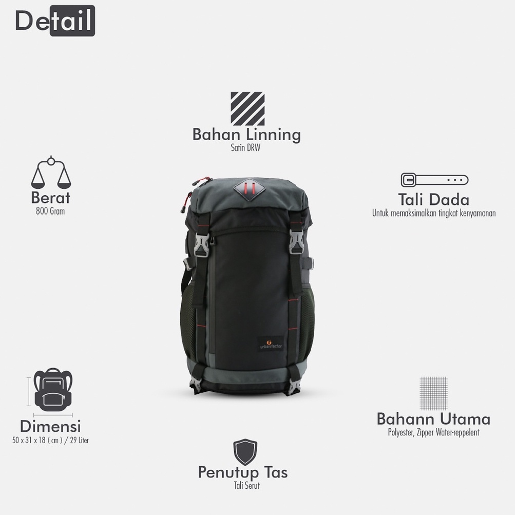 ACE BRILL ARMY |MANNEEDME x URBAN| Tas Ransel Punggung Pria Travel Backpack ORIGINAL