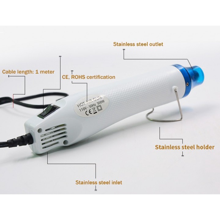 44 MOFA MF300 Mini Portable Heat Gun - Blower Pemanas Portabel Serba Guna