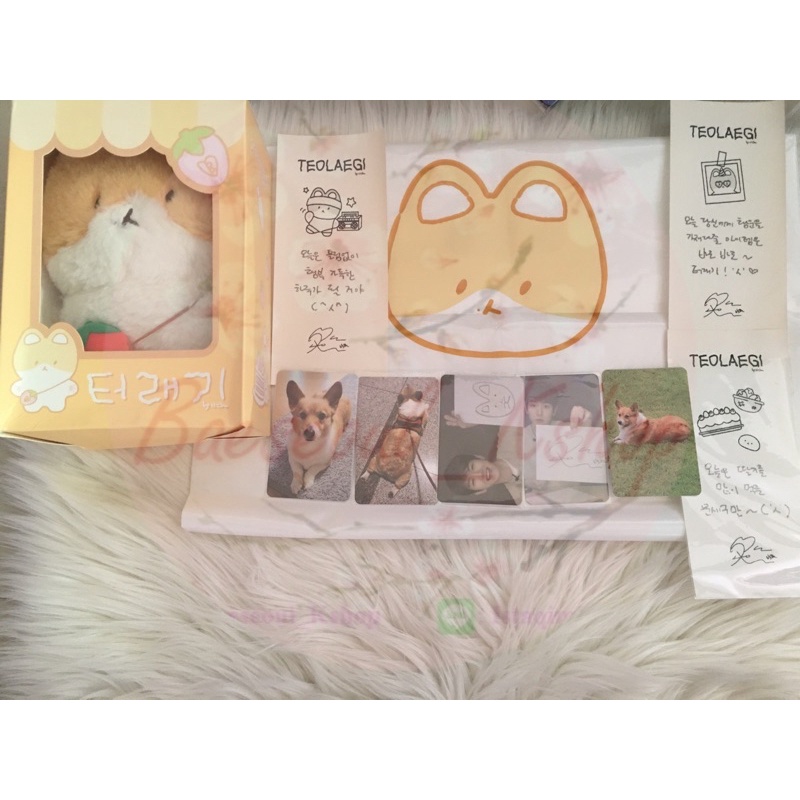 DOLL TEOLAEGI 20 CM AR VOICE SET  INLUDE PHOTOCARD BAEKHYUN EXO SET OFFICIAL RARE [READY STOCK]