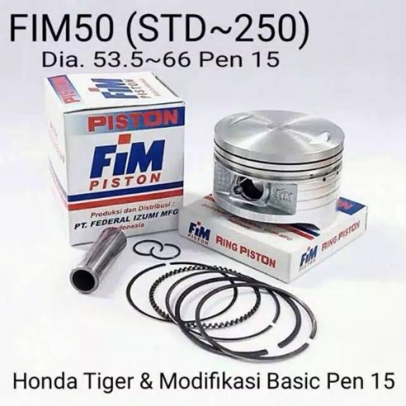 PISTON FIM TIGER os std 50 100 150 200 250 300 63.5 64 64.5 65 65.5 66 66.5