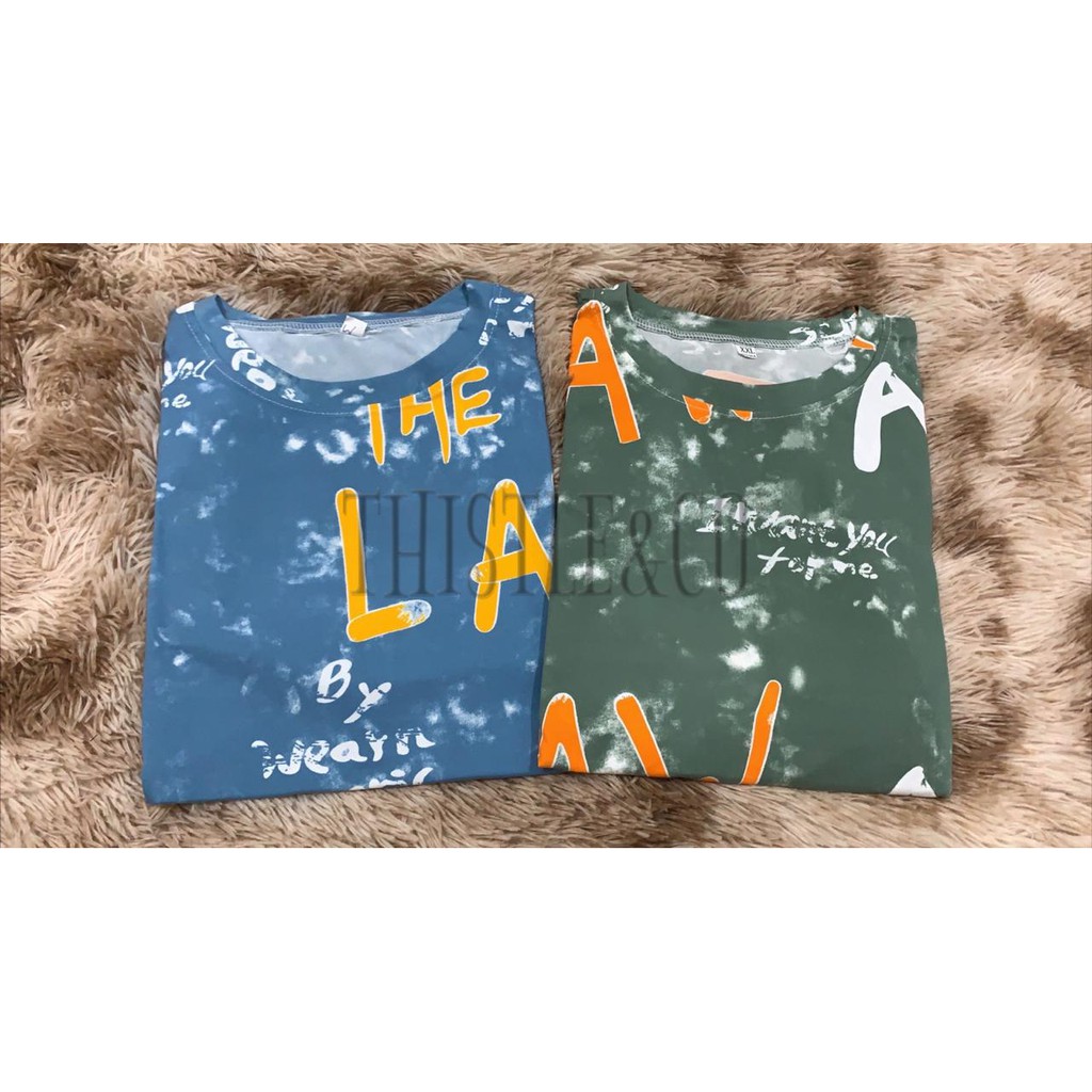 Oversize Tee Tshirt   Wanita Model Longgar Motif LAW