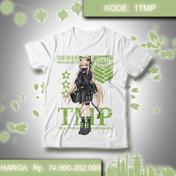 Baju Kaos Game Girls Frontline - TMP Girl Frontline Baju Anime