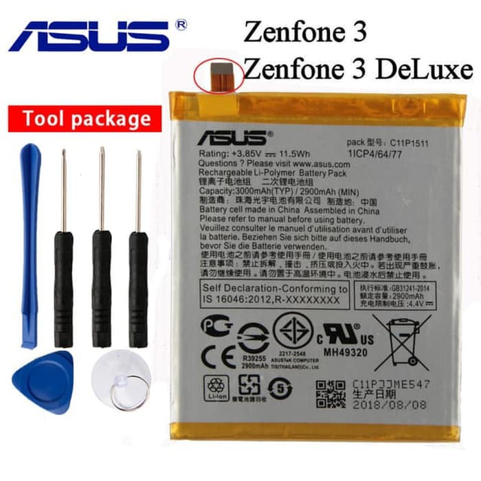 Baterai Battery Original ASUS Zenfone 3 5.5 Inch ZE552KL C11P1511