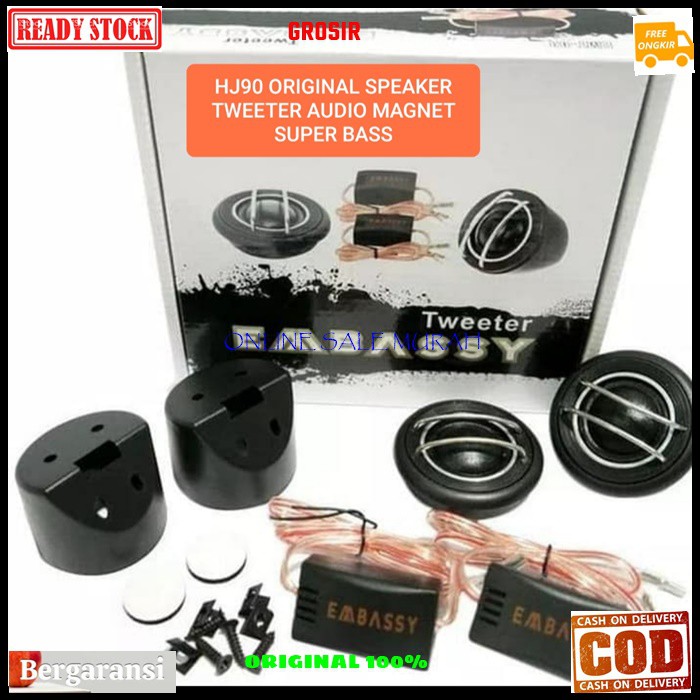 G04 Embassy speaker magnet tweeter super DOME ORIGINAL twiter spk mini audio mobil car NEODYMIUM audio sound musik suround besi coil booster CROSSOVER kualitas crosover surround treble tambahan suara  Bisa dipakai segala audio  sepasang satu set  produk O