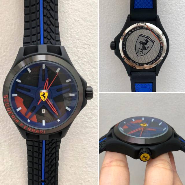 JAM TANGAN FERRARI'S B REF00293 RODA RUBBER SEUPER PREMIUM AAA