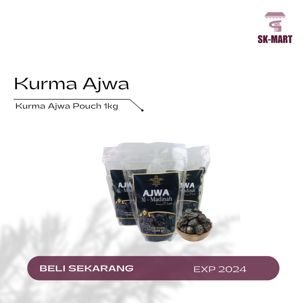 

KURMA AJWA AL-MADINAH 1KG / KEMASAN POUCH