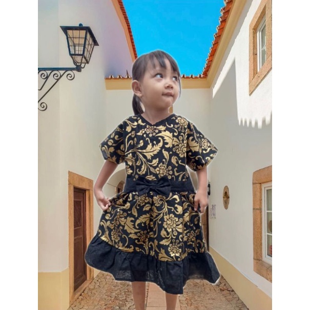 Rok batik anak// Baju Batik// Kombinasi prada