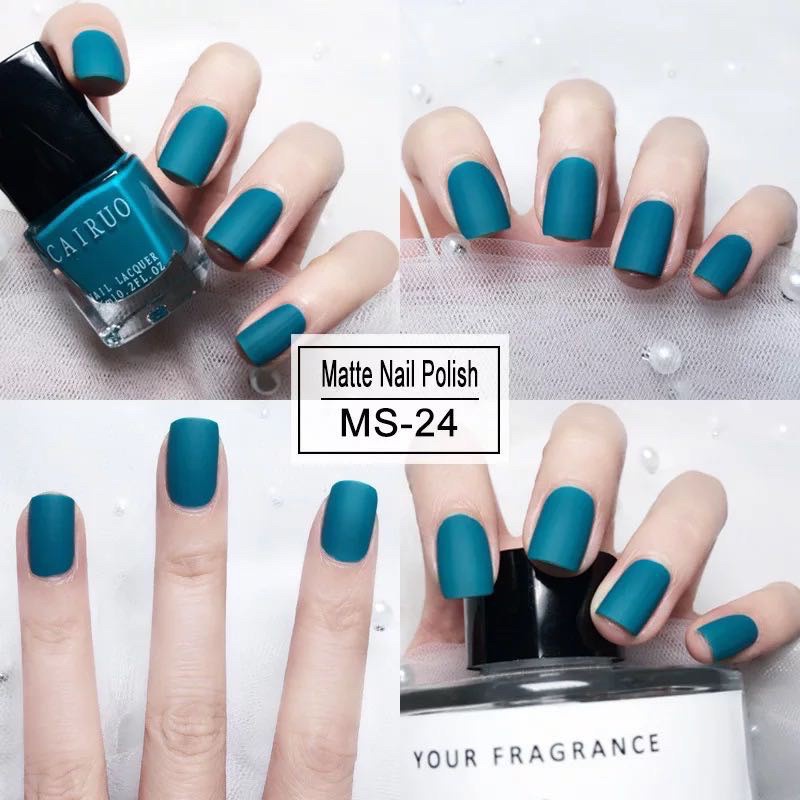 CAIRO MATTE NAIL POLISH NON PEEL OFF PREMIUM / kutek doff matt non peel off nail TIDAK BERACUN HALAL