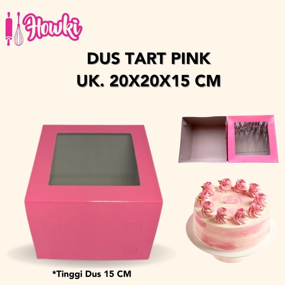 

Dus Tart Pink Tinggi 20x20x15cm (10pcs)