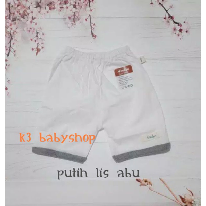 Celana Pendek Aerilyn 0-3 bln 3-6 bln celana pendek bayi newborn anak SNI