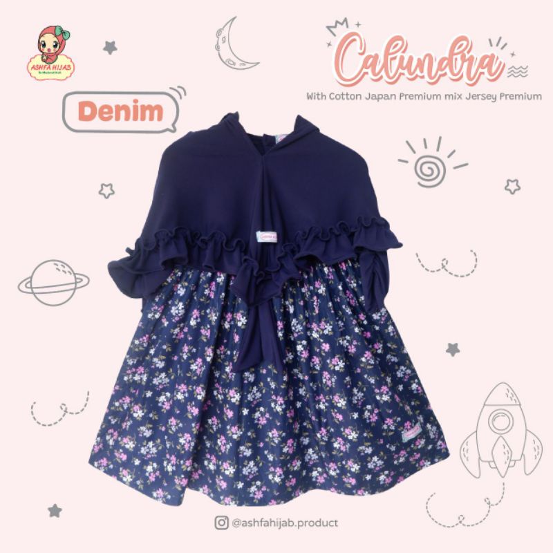 gamis calundra ashfa hijab/gamisbayilucu/gamisbalita/baju aqiqah anak/seragam aqiqah/gamis anak bran