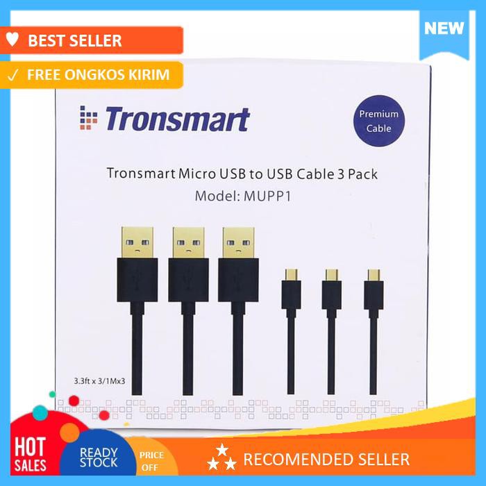 Tronsmart kabel usb fast charging 1 meter 3pcs