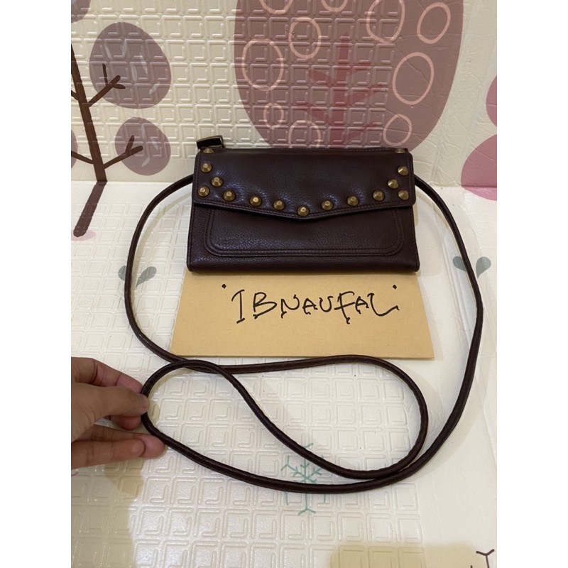 Preloved tas atau dompet fossil full leather