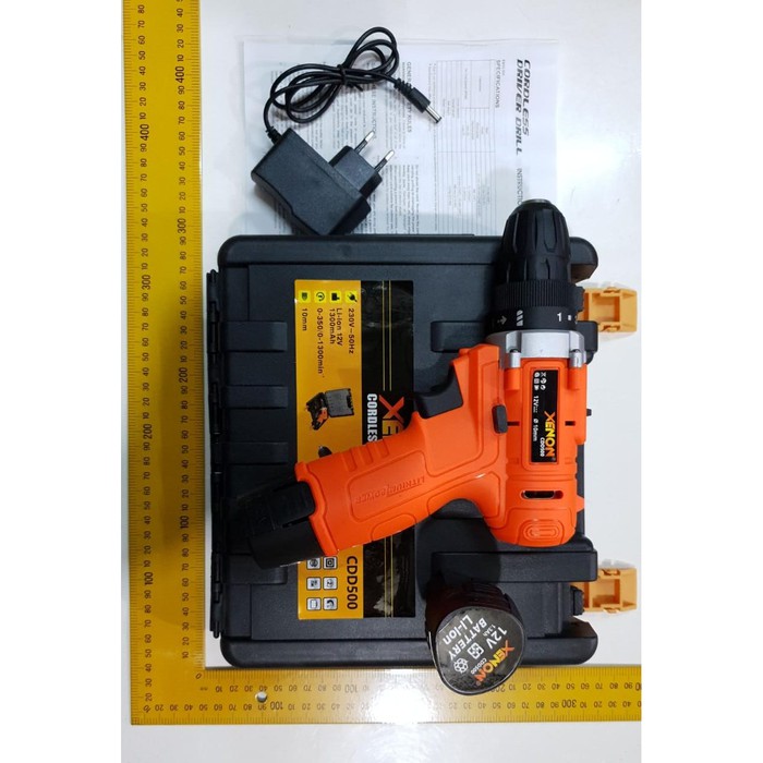 NANKAI 2 BATERAI Cordless Drill bor baterai 12 V charger XENON 2 BATERAI Cordless Drill bor baterai 12 V ryu charger Baterai dua ganda Mesin bor cordless Elektrik Drill bor listrik besi kayu full set pilihan Bor tanpa kabe