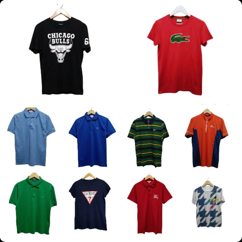 Kaos kerah polo shit cowok cewek keren Lacoste ori  branded murah