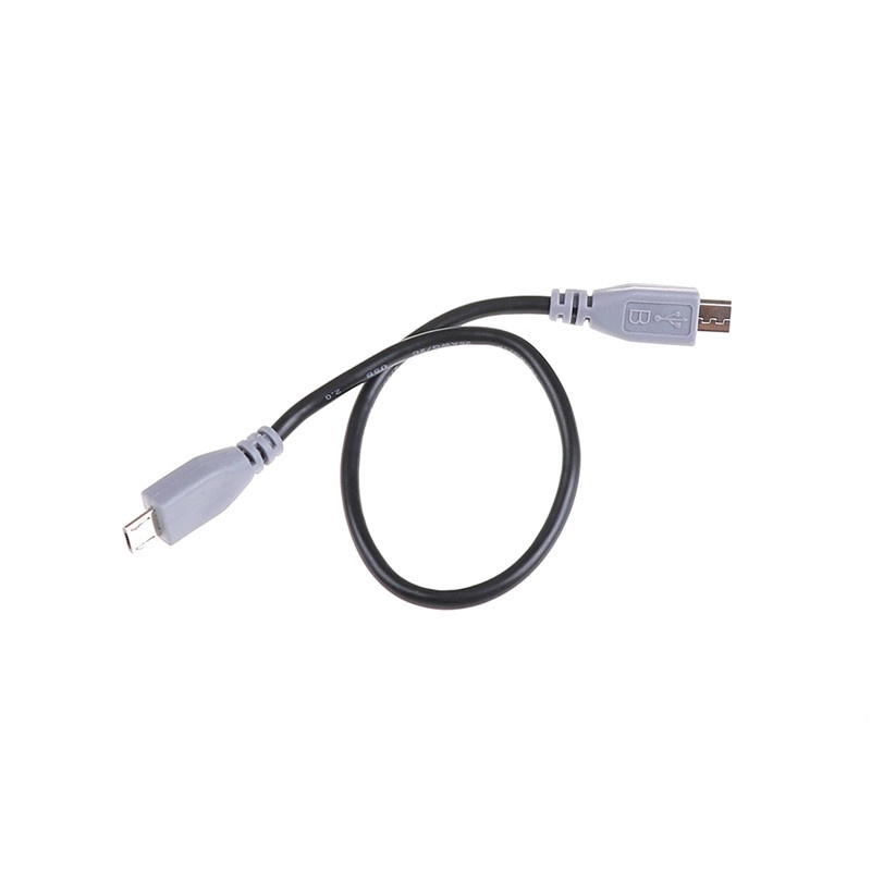 (LUCKID) Kabel data / charger Micro USB male to Micro USB OTG Panjang 20cm Untuk Handphone / MP4