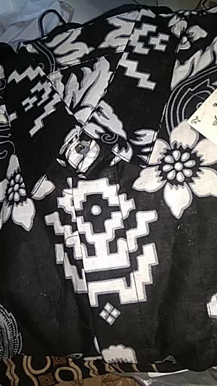 Size M. L. Xl. 2l.3l.4l .. Bswart Batik Hrb026 Kenongo Hem Pendek Padi Pekalongan M L Xl Batik