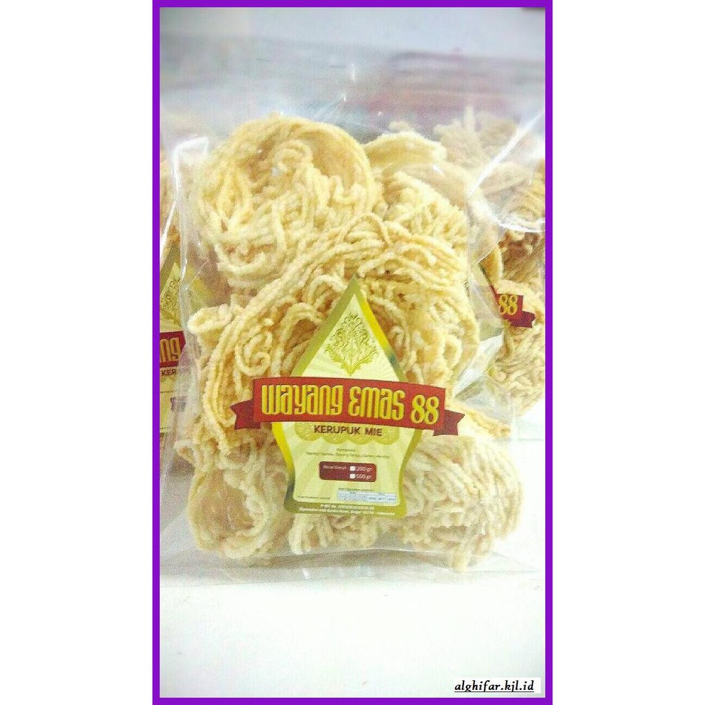 

Makanan-Kering- Kerupuk Mie Bogor Wayang Emas 88 (Matang) -Aneka.