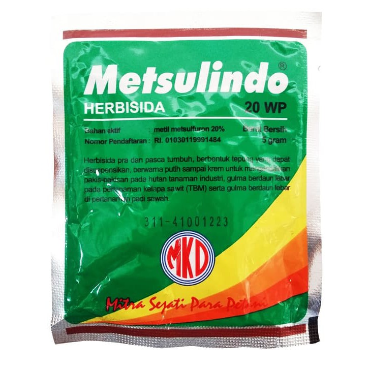 Obat Pertanian Pengendali Gulma Herbisida Metsulindo 20 WP [5gr]