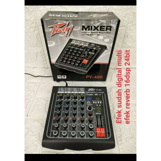 Mixer Audio Peavey 4 channel PV-400 USB + BT