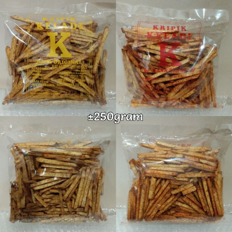 

Keripik Keladi K / Stik Talas Pontianak / Kripik Talas / Keripik Tales / Stick Talas Vegetarian / Oleh oleh Khas Pontianak / Snack Talas Pontianak / Keripik Talas Asli Kalbar / Ou tiau