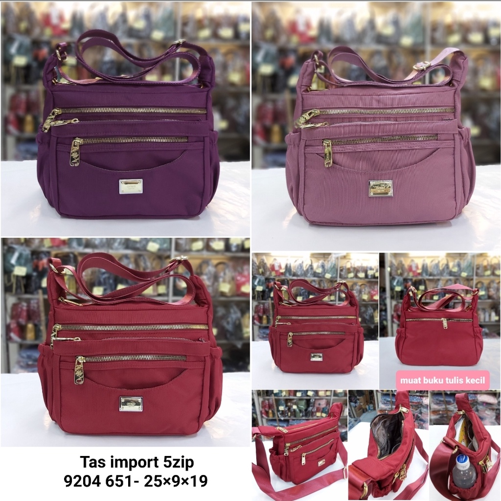 Tas import selempang parasut berkualitas