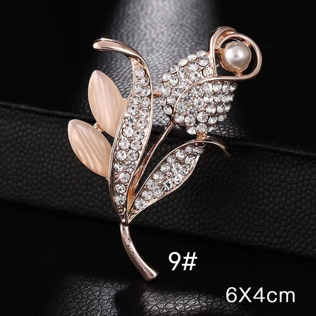 Elegant Pin Bros Cantik ala Korea - premium brooch - aksesoris hijab - bros kebaya