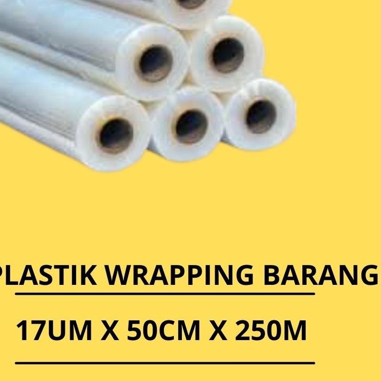 

☟ Plastik wrapping barang - strech film bening hitam uk 50cm x 250m ➳