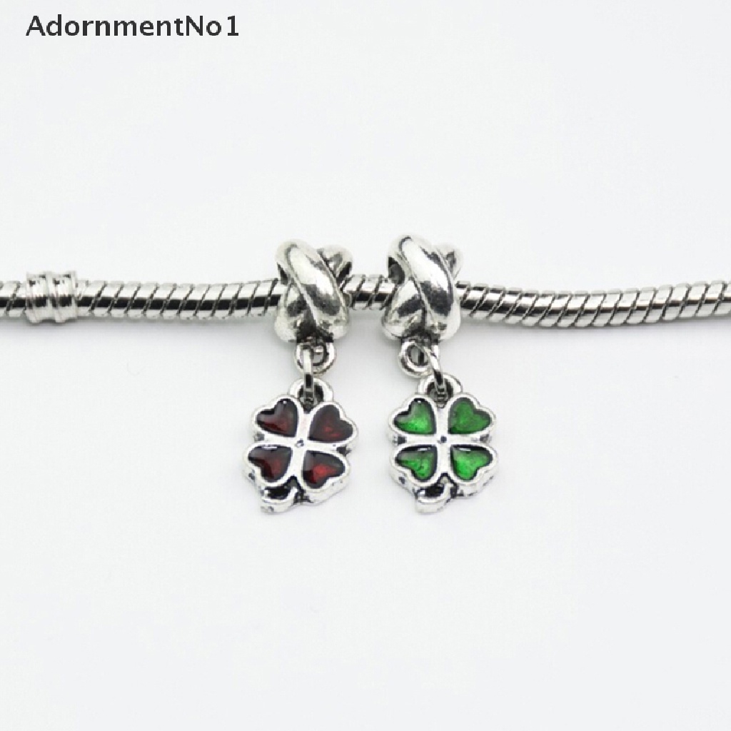 (AdornmentNo1) 1pc Liontin Kalung / Gelang Desain Clover Gaya Eropa Menarik Untuk Wanita