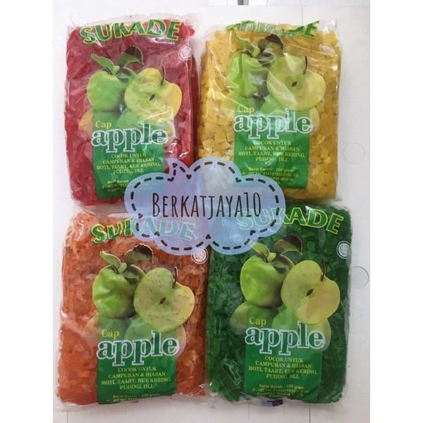 SUKADE Manisan Pepaya Cap Green Apple 250 Gram Tidak Pahit