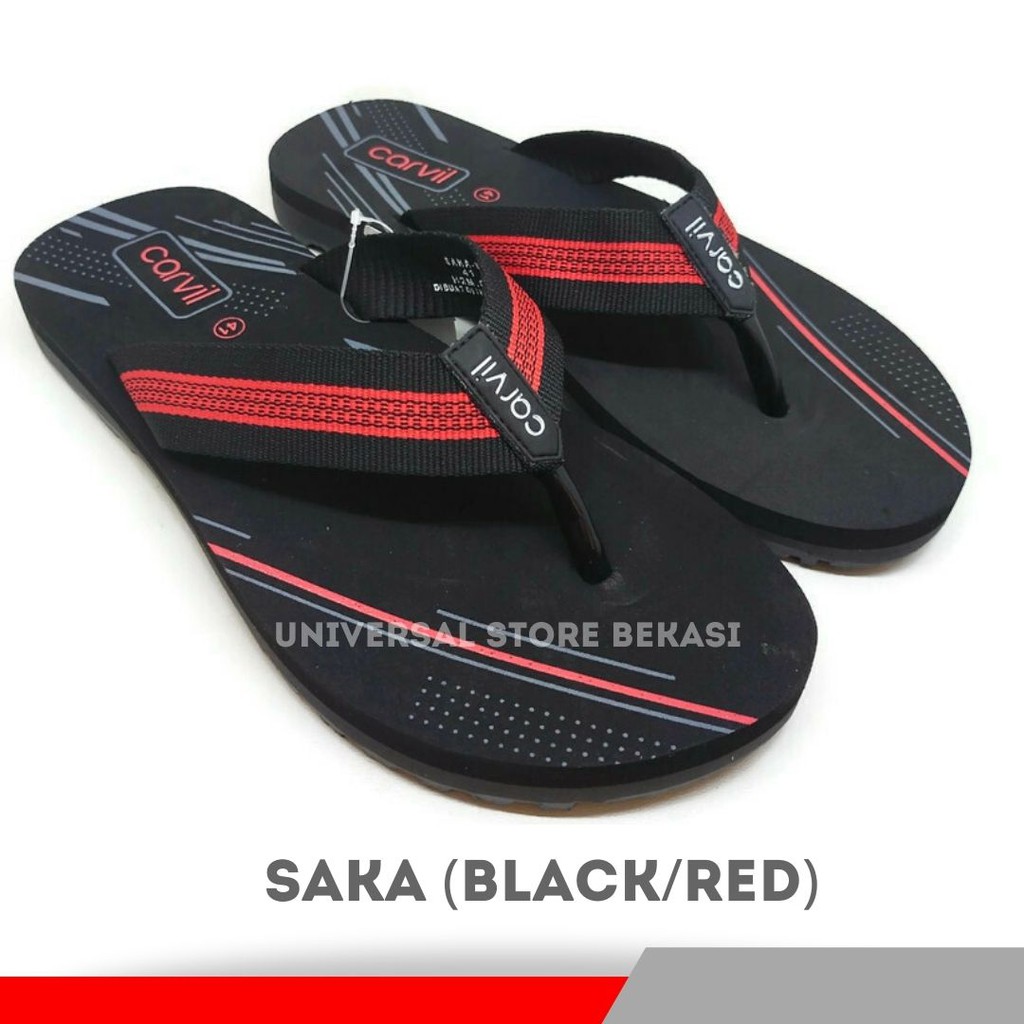 Sandal Pria Carvil Original Anti Air Sendal Jepit Lelaki Laki Cowok Gunung Outdoor Dewasa