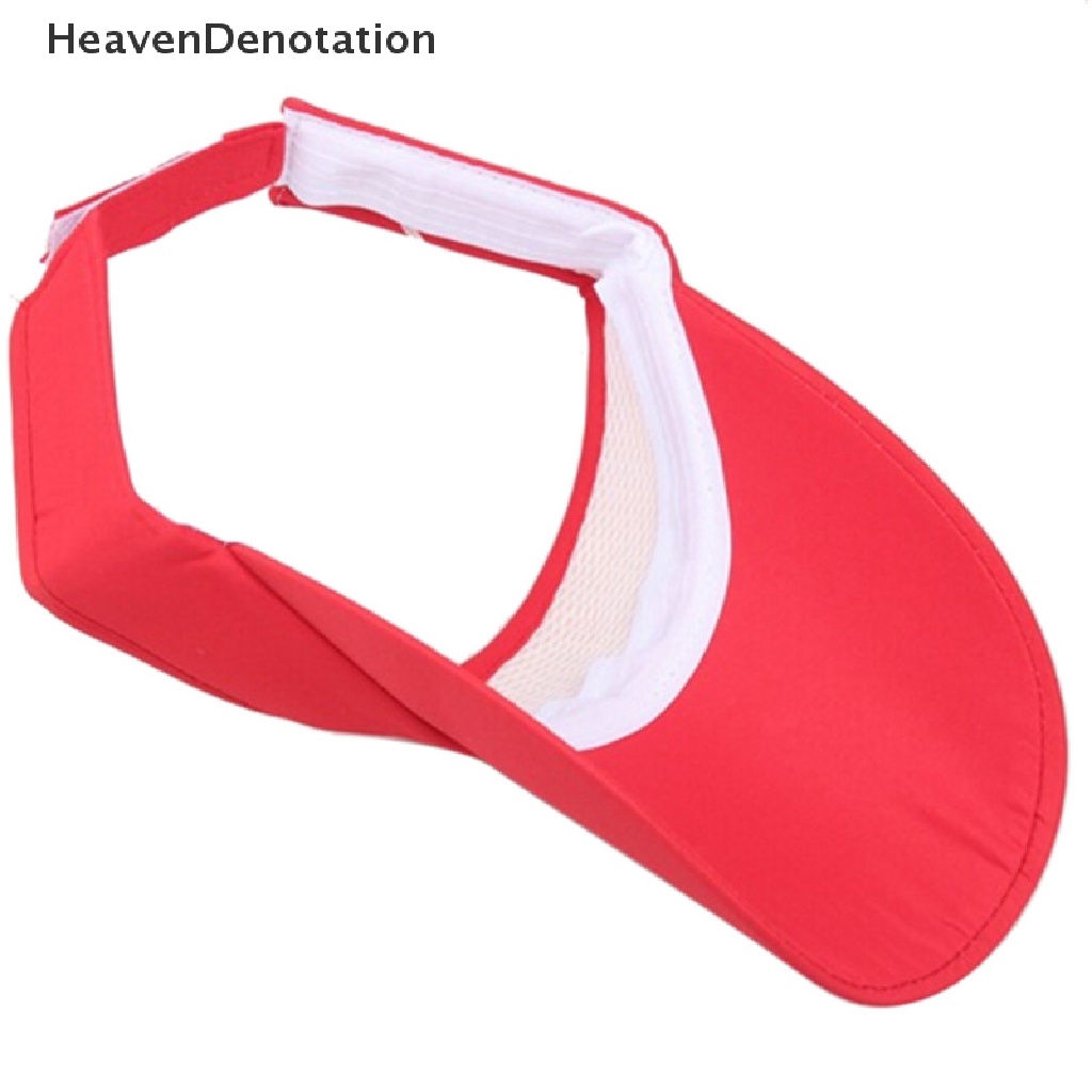 [HeavenDenotation] Visor Sun Plain Hat Sports Cap Colors Golf Tennis Beach Adjustable Summer Hot