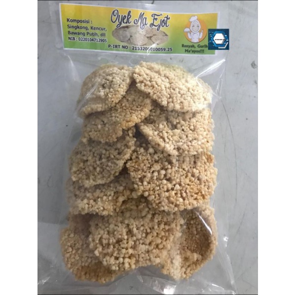 Keripik Oyek Khas Sunda/cemilan Keripik Oyek khas sunda free bubble wrap