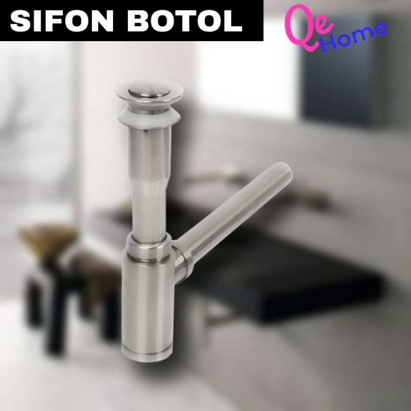 Sifon Wastafel Sus304 pipa pembuangan wastafel
