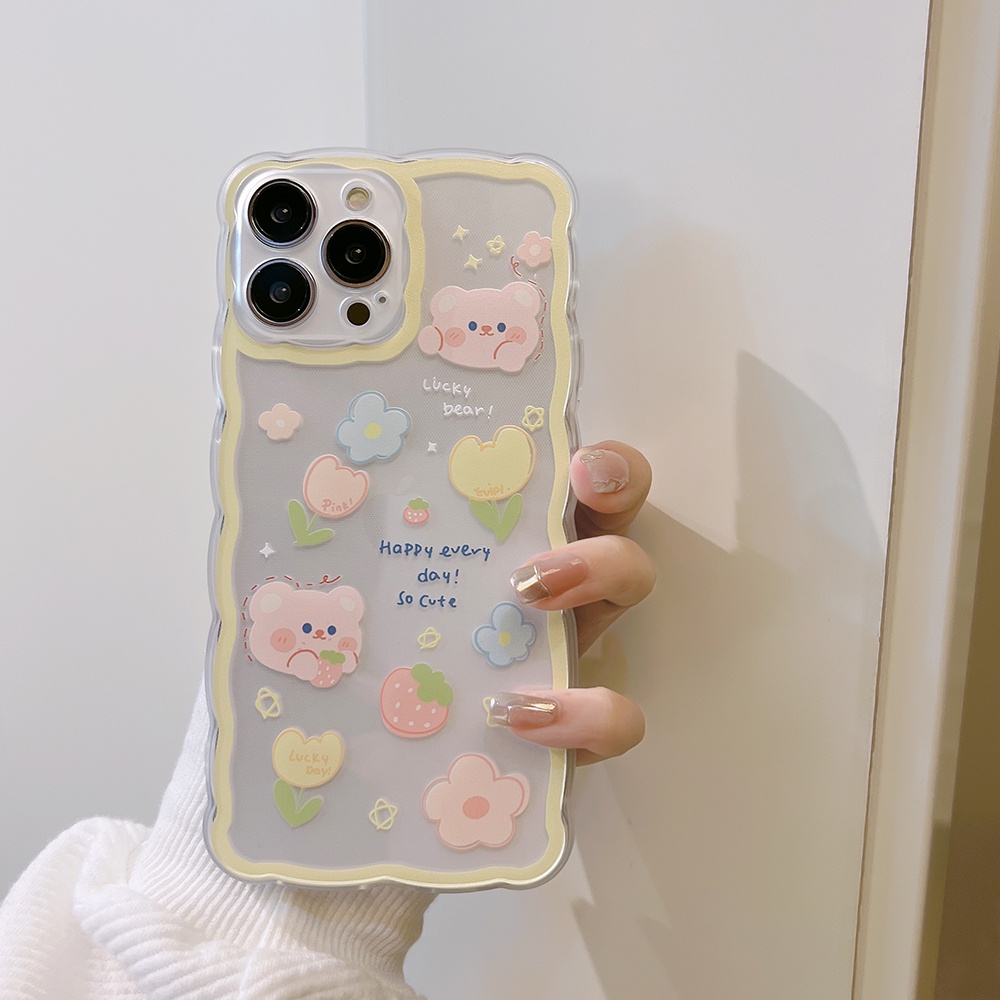 Soft case TPU Transparan shockproof Motif Kartun Lucu Untuk iPhone 11 Pro max 12 13 Pro max mini XS max xr 7 8 Se 2020 plus