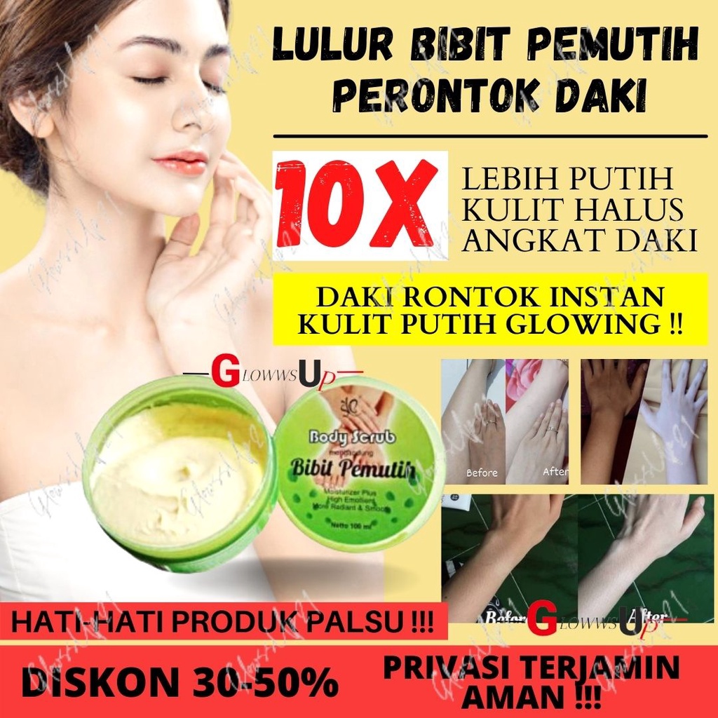 LULUR PEMUTIH BADAN SYB BODY SCRUB BIBIT PEMUTIH BPOM 100ML LULUR BIBIT PEMUTIH PERAWATAN TUBUH