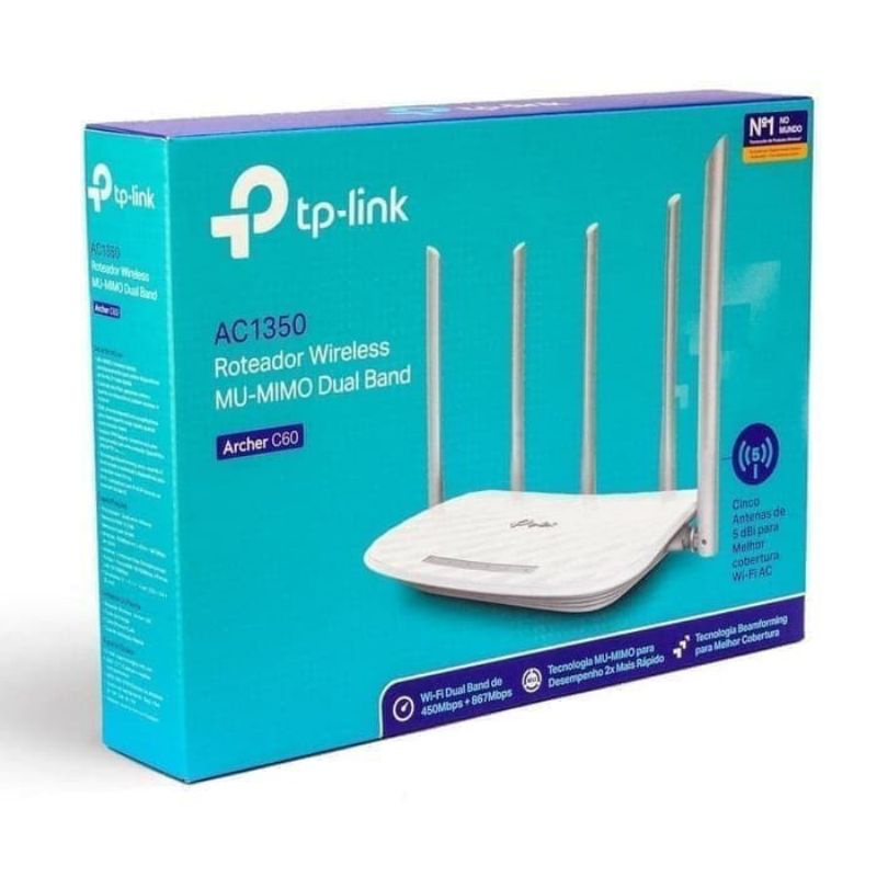 TPLINK AC1350 Wireless Dual Band Router Archer C60