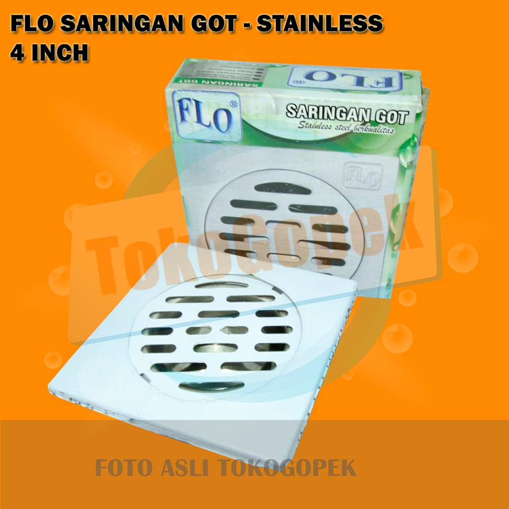 STAINLESS FLOOR DRAIN - SARINGAN GOT MURAH 4&quot; INCH