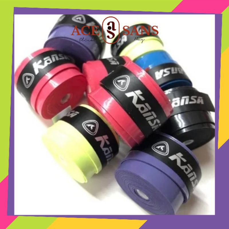Grip Raket Badminton I Tenis Karet Tipis Kansa Original I Grip Raket Bulutangkis I Grip Raket