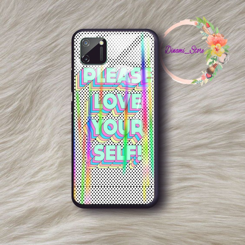 Back Case Glass Aurora TYPOGRAPHY Samsung J2prime G530prime A01 CORE A20 A30 A20s A50 A50s DST549