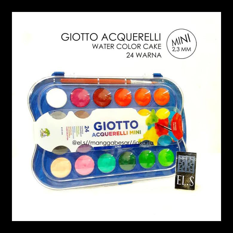 

BARU GIOTTO ACQUERELLI MINI 24 WARNA ( WATERCOLOR CAKE / CAT AIR ) PERALATAN MELUKIS TERMURAH PING