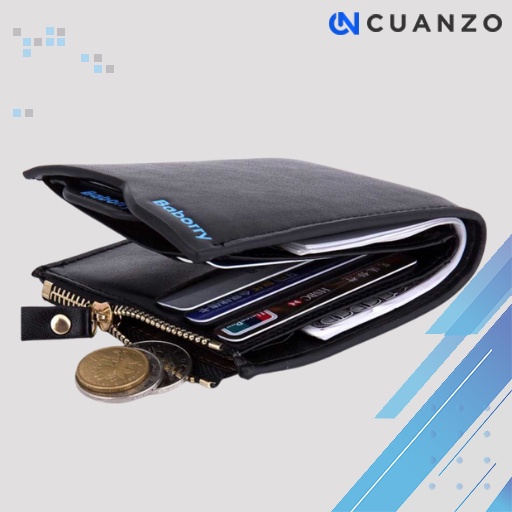 Dompet Kulit Klasik Pria / Dompet Kartu Nama Atm Ktp Uang Koin Receh Kertas Remaja Pria Cowo Cowok L