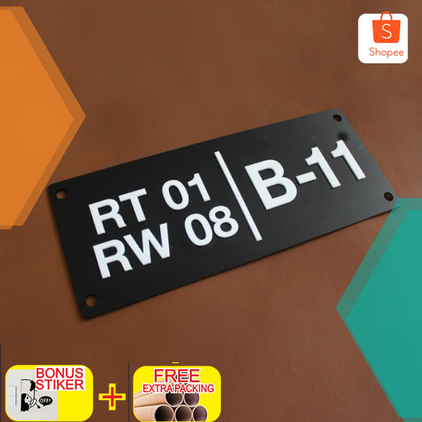 

NOMOR RUMAH ACRYLIC TIMBUL 30X12 | ACRYLIC TIMBUL Elegan