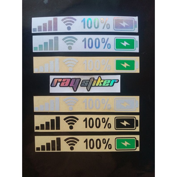 STIKER SINYAL WIFI..BATRE HP SINYAL