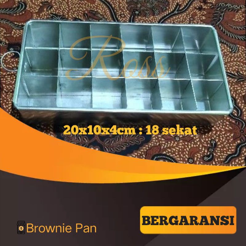 sekat loyang brownies / sekat Loyang brownies 20x10 : 18 / Loyang brownies sekat GRADE A / Brownie p
