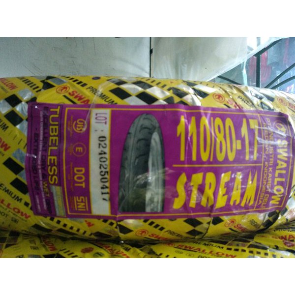 Ban Swallow Tubeless 110 80-17 mantap